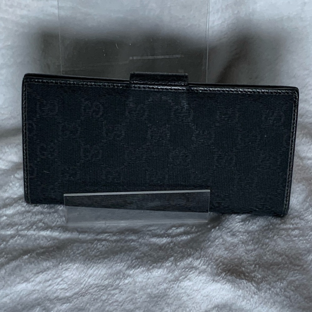 Gucci Black Wallet with Gold Accent - Picture 2 of 7